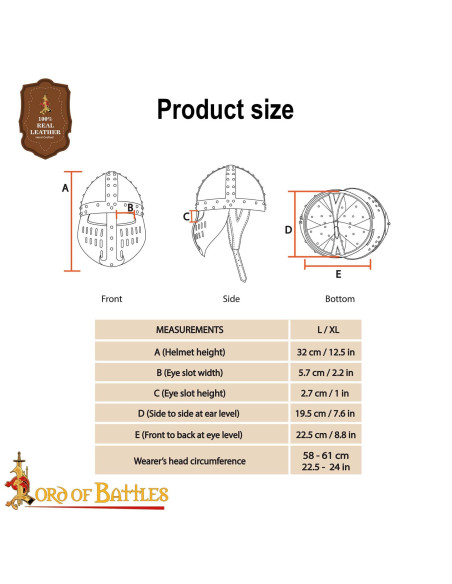Spangenhelm Knight Helmet Norman,...