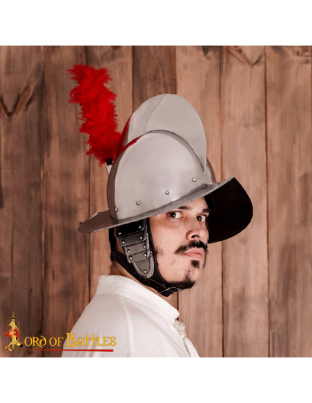 Spanish Morion with feather crest...