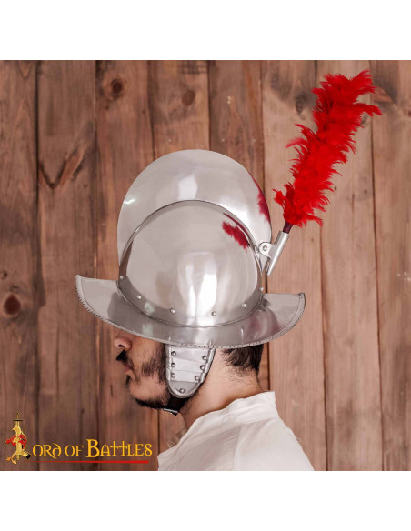 Spanish Morion with feather crest...
