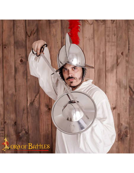 Spanish Morion with feather crest...