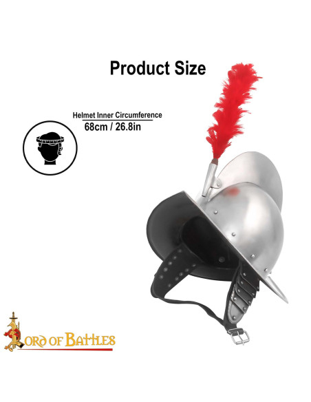 Spanish Morion with feather crest...
