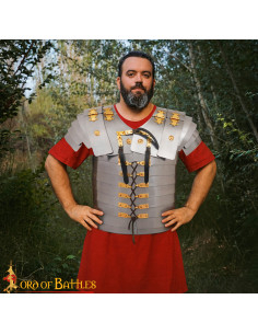 Roman Segmentata Lorica model Corbridge in steel, gauge 20