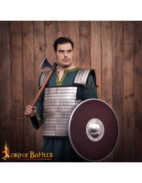 Medieval plate armor with riveted...