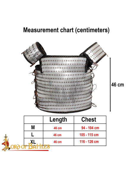 Medieval plate armor with riveted...