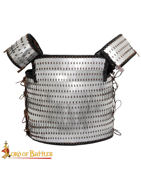 Medieval plate armor with riveted...