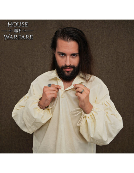 Medieval cotton long-sleeve shirt...