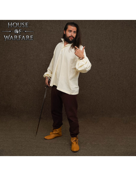 Medieval cotton long-sleeve shirt...