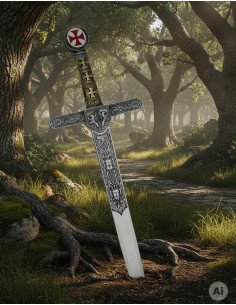 Decorative Templar Sword Deluxe 2