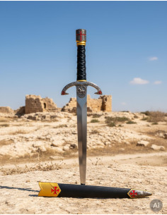 Templar Dagger with Warrior Helmet Pommel, in Two Colors 2
