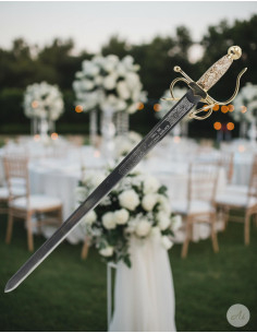 Espada Colada for weddings (with engraved personalized text)
