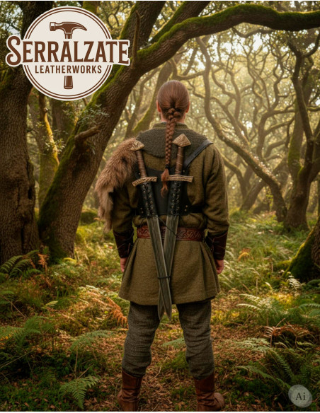 Back Ninja Belt for Two Swords, Black Back Ninja Belt for Two Swords, Black