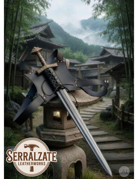 Back Ninja Sheath for a sword, black