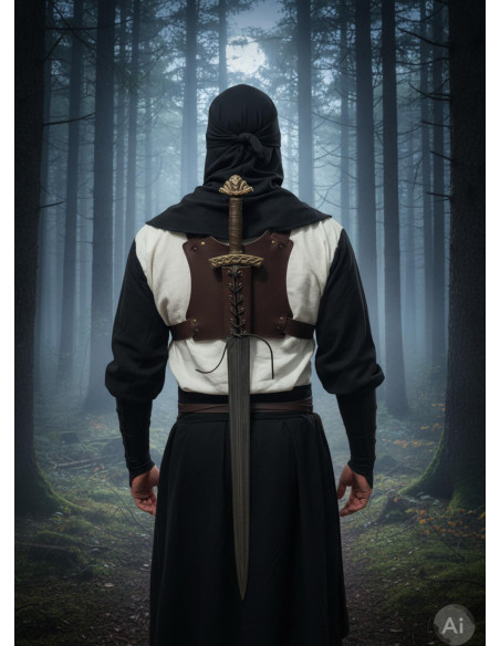 Back Ninja Sheath for a Sword, Brown