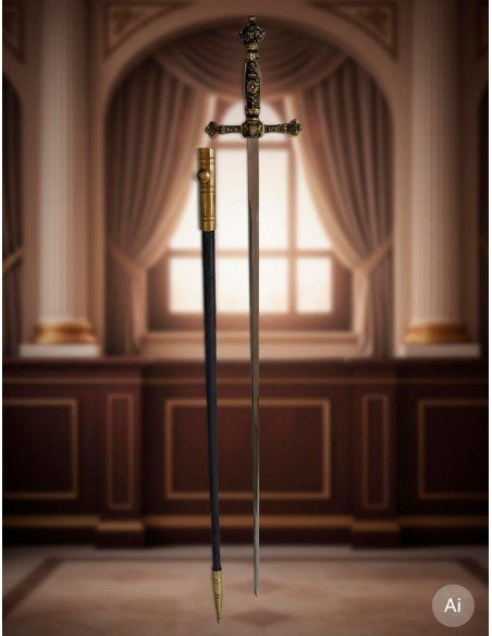Ceremonial sword with scabbard
