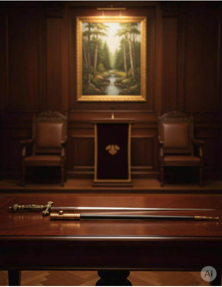 Ceremonial sword with scabbard