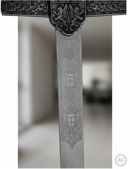 Templar sword, rustic blade