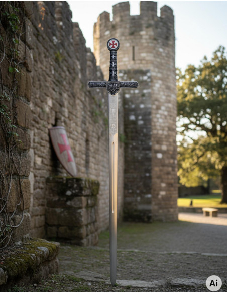 Templar sword, rustic blade