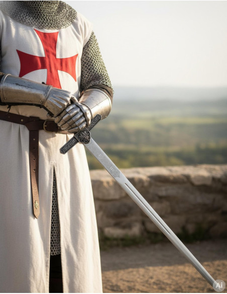 Templar sword, rustic blade