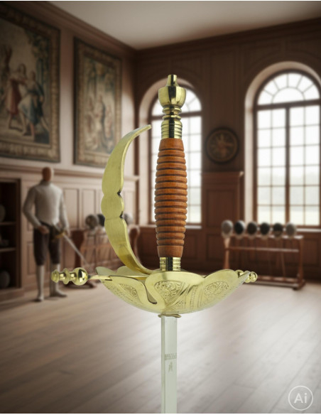 Decorative Castanet Floret, gilded