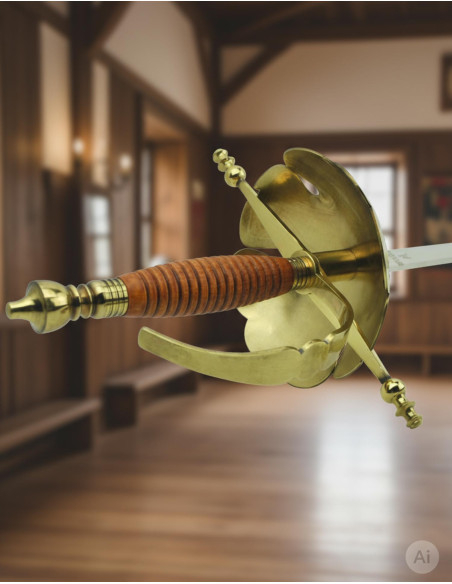 Decorative Castanet Floret, gilded