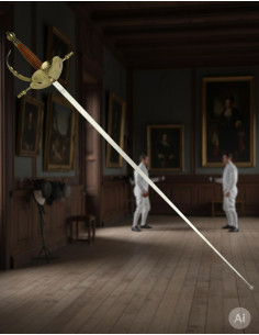 Decorative Castanet Floret, gilded