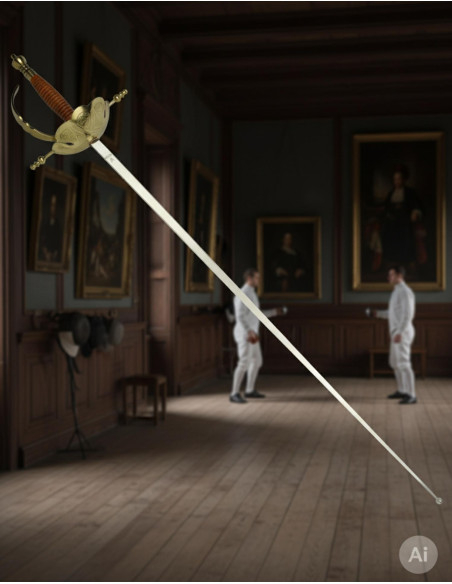 Decorative Castanet Floret, gilded