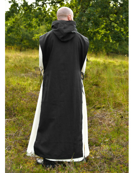 Anselmo Monk Suit in Black-Natural Color