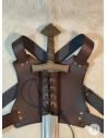 Back Ninja Sheath for a Sword, Brown
