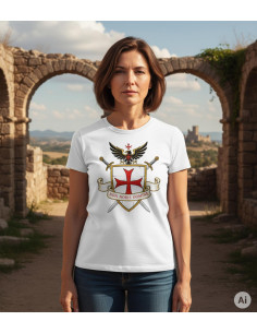 White Templar T-shirt for women, Non Nobis Domine 2