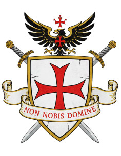 Black Templar T-Shirt for Men, Non Nobis Domine 2