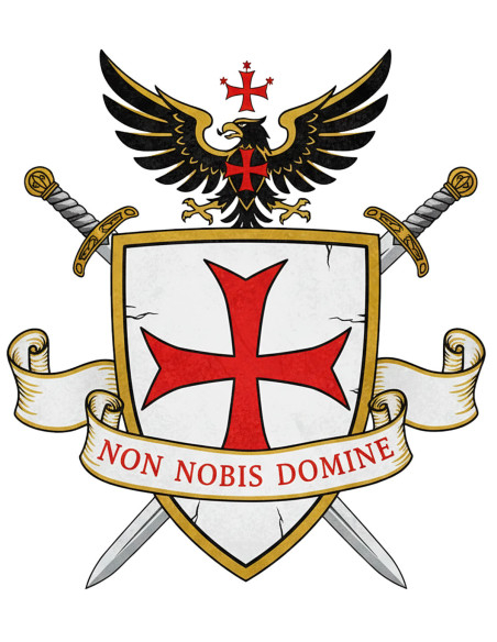 Black Templar T-Shirt for Men, Non... Black Templar T-Shirt for Men, Non...