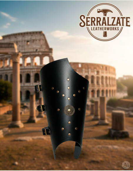 Roman Legionary Greaves, black