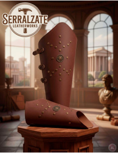 Roman Legionary Greaves, brown