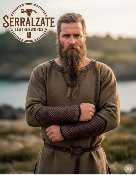 Viking King Haakon Bracelet in Brown Viking King Haakon Bracelet in Brown