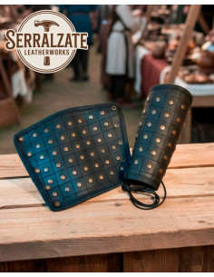 Reinforced Medieval Bracelets Evan in black