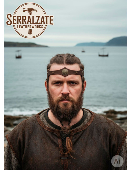 Viking tiara with Celtic knots and...