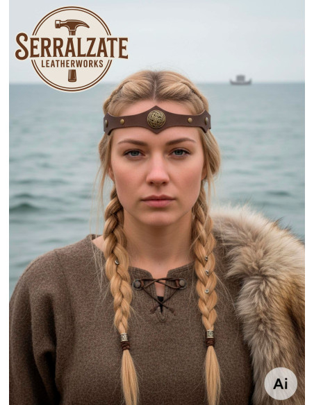 Viking tiara with Celtic knots and...