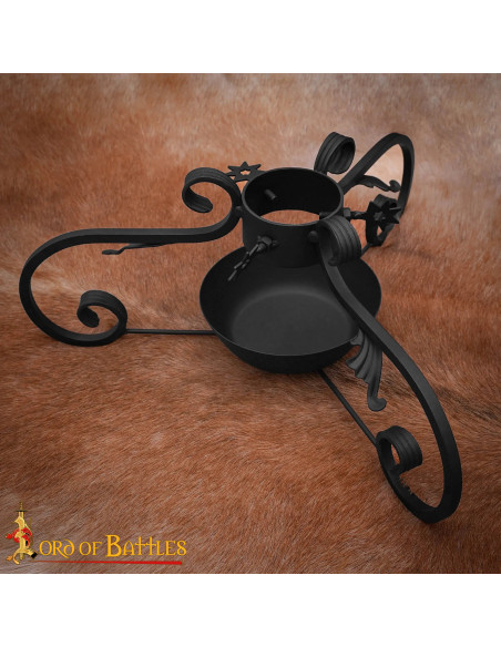 Hand-forged support for medieval... Hand-forged support for medieval...