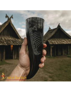 Viking Ship Horn for Drinking (400-500 ml.)