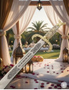 Scimitar for weddings (without engraved personalized text)