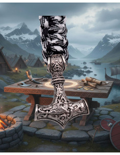 Paracord bracelet with Thor's hammer 2