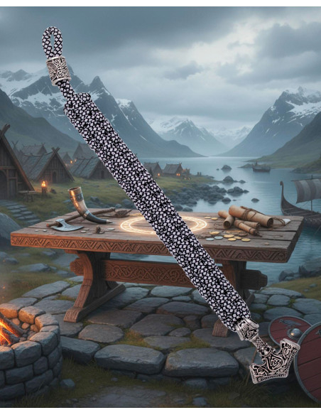 Paracord bracelet with Thor's metal... Paracord bracelet with Thor's metal...