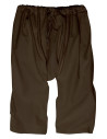 Medieval cotton pants model Johann, brown color