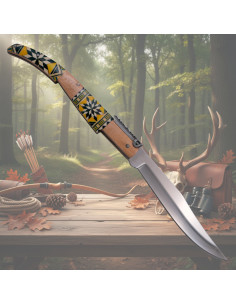 Crank Knife decorated Third from the Mapple Wood series...