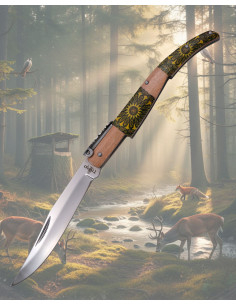 Decorated Third Ratchet Knife from the Maple Wood series... 2
