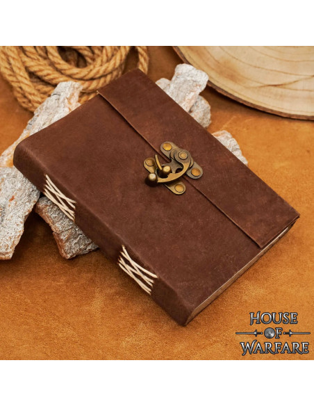 Medieval leather journal with a... Medieval leather journal with a...