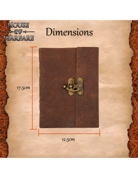 Medieval leather journal with a... Medieval leather journal with a...