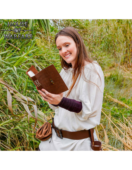 Medieval leather journal with a... Medieval leather journal with a...