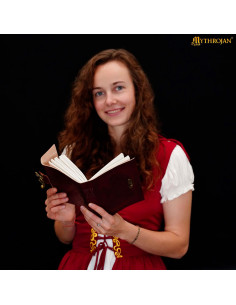 Medieval Diary with Brown Leather Cover featuring Mermaid... 2