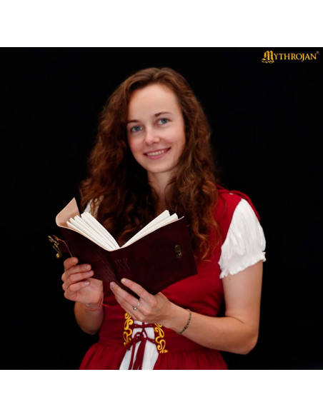 Medieval Diary with Brown Leather...